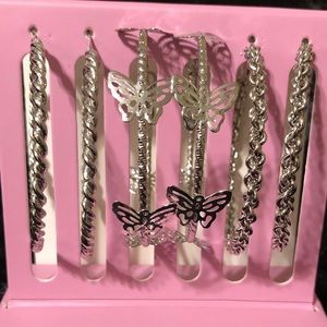 3/$40 Rampage Silver Hoops - Set of 3 Pairs